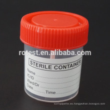 Contenedor de muestras de heces estériles 60 ml
